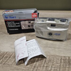 35mm Camera Brand New Vintage Sakar Pop Shots 2 Titanium Series FF-9